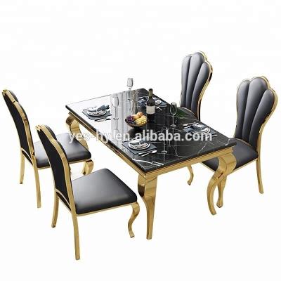 China Modern Dining Room Furniture Gold Modern Stainless Steel D5 for sale