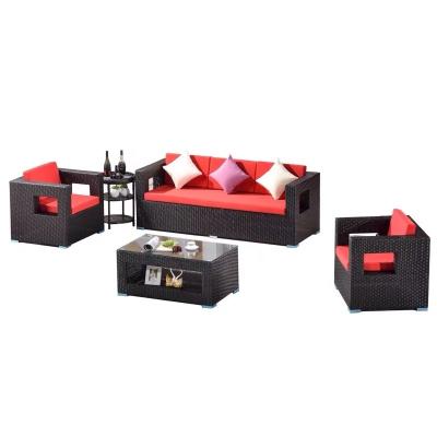 China Waterproof PE Rattan Garden Sofa Set S324 for sale