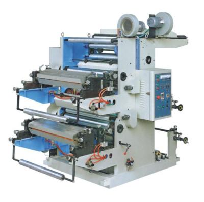 China Factory Plastic PE Flexographic Two Color Printing Machine for sale