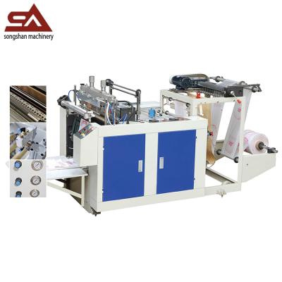 China Single Line T Shirt Factory Hot Cut Bag Making Machine for sale