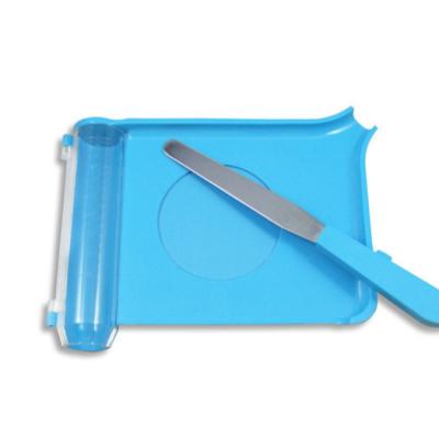 China Plastic ABS KT-GF16 Pill Counter Tray With Knife for sale