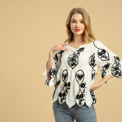 China Viable summer 2022 plus size casual blouse camisas Para de manga larga de moda de camisa de tapas de blusas de mujer shirt women's blouses and shirts for sale