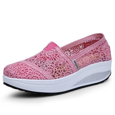 China Best Quality Brand Anti-slippery Breathable Women Mesh XEY028 Flower Sneakers for sale