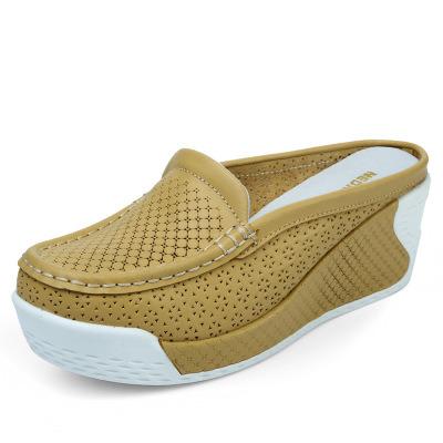 China Women Anti-slippery Shoes Mesh Platform Chinese Casual Pedicure Slippers XEY029 for sale