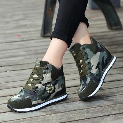 China XEY037 Army Camouflage Anti-Slippery Running Heavily Cut Sneakers for sale