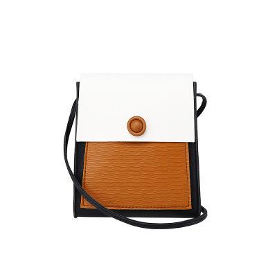 China Durable FLB106 2020 Korean women fashion mini PU color matching leather phone bag cross body shoulder bags for sale