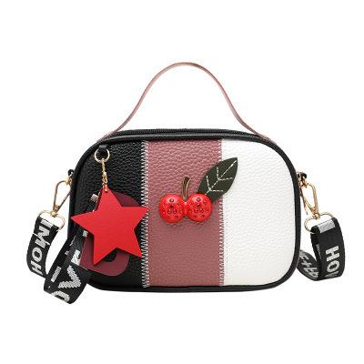 China FLB109 Fashion PU Cherry Sling Leather Square Bags Durable 2020 Small Ladies Elegant Women Bags For Girls Lower for sale