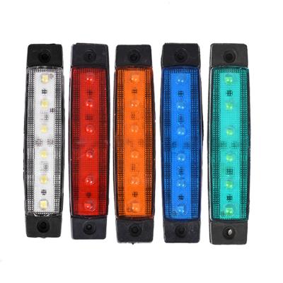 China Wholesale ABS 12v 24v Small Long 6 Led Light Truck Trailer Side Beacon Indicators for sale