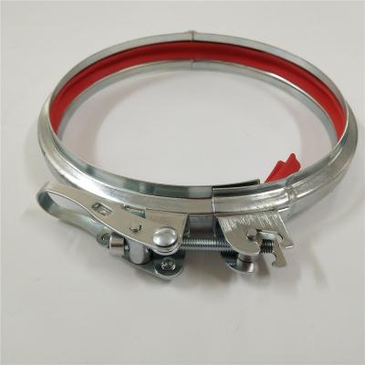 China Cheap Construction Area Stainless Steel Quick Release Pipeline Flanges Small Adjustable Price Pipe Clamp for sale