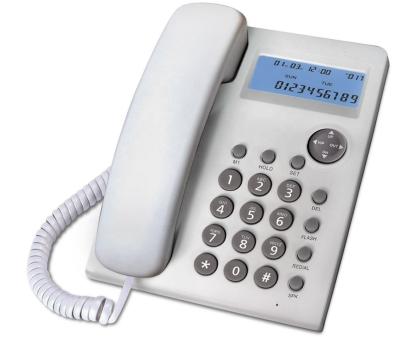 China Hot Sale Land Line Desk Phone LCD Display Caller ID Phone Tied Phone With LCD Display for sale