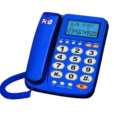 China LCD Display High Quality Modern Caller ID Phone Fixed Landline Speed ​​Dial Wired Big Phone Button Phone for sale