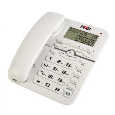 China High Quality Speaker Phone Two Colors Lcd Display Family Optional Landline Telephone With Handle for sale