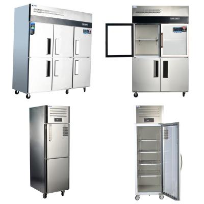 China Stainless Steel Refrigeration Equipment for Kitchen 2/3/4/6 Door Refrigerator/Freezer for sale