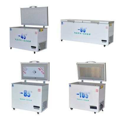 China Single-Temperature Style Ultra-low Temperature Chest Freezers -45 -105 Degrees Celsius for sale