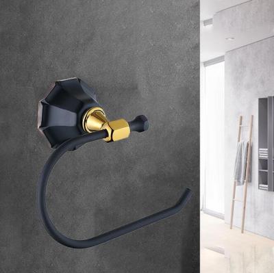 China GLOBE Finish Modern Design Wall Mount Brass Towel Ring Towel Hanger Bathroom Accessories For Bathroom for sale