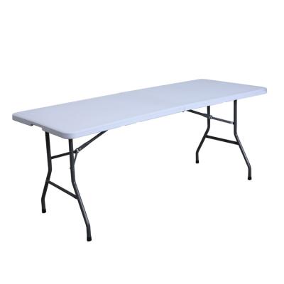 China Table 6ft Rectangle Outdoor Plastic Trestle Table for sale