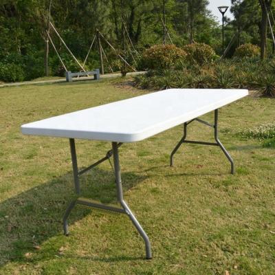 China Outdoor Aluminum Table 6FT Garden Table Folding Stainless Steel Garden Tables Chair Sets for sale