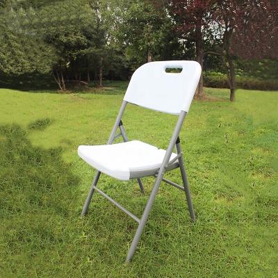 China Garden Chair Wholesale Used Outdoor Cheap Adjustable White Plastic Folding Chair for sale