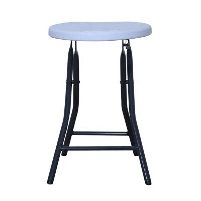 China Hot Selling Metal Garden Chair Light Steel Portable Folding Chair Plastic Stool for sale