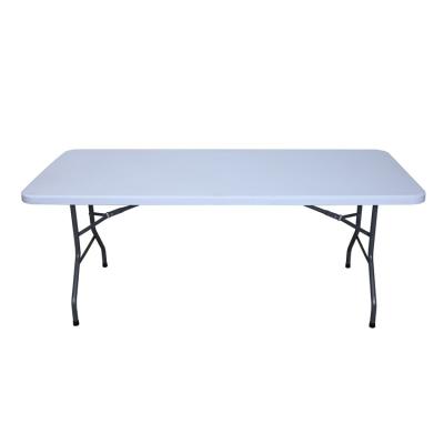 China Traditional Modern European Style 6ft Plastic Folding Table for sale