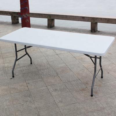 China Outdoor Garden Furniture Traditional White Dining Rectangular Picnic Table For Plants for sale