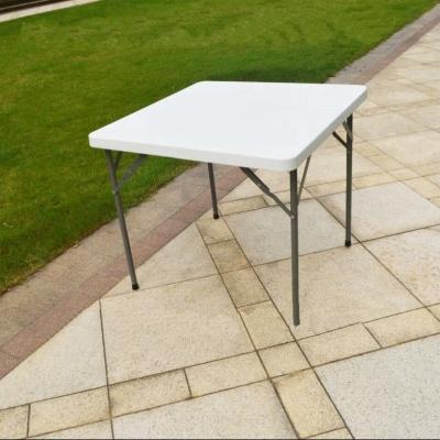 China Table 87CM Outdoor Plastic Square Folding Table Indoor/Outdoor Folding Table for Dining/Banquet/Balcony/Camping/Picnic/Patio for sale