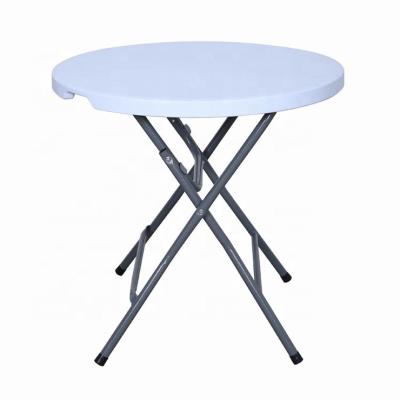 China Traditional High Quality Light Weight Coffee Garden Portable Folding Round Table for sale