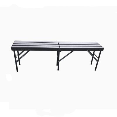 China Traditional Plastic Wood Finish Portable Bench for sale