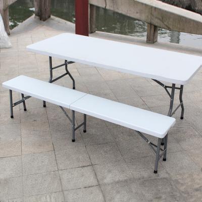 China Outdoor Table Restaurant Tables Chairs Cheap Adjustable Banquet White Folding In Half Bench for sale