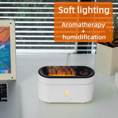 China NEW Household Simulation 250ML Flame Jellyfish Air Humidifiers Scent Aromatherapy Machine Essential Oil Aroma Diffuser for sale