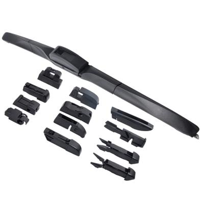 China Newest Design QP-F31 High Quality Hybrid wiper blade with multi fit clip 12 adapters Wiper Blade for sale