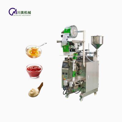 China Automatic LCD Display 10ml 100ml 300ml 4 Sides Oil /honey /shampoo /Liquid Sachet Pack Packaging Machine for sale