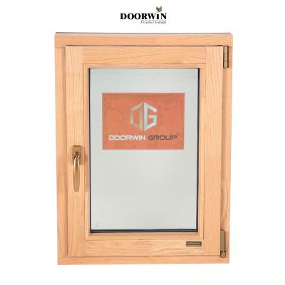 China Magnetic Luxury European Style Aluminum Clad Wood Casement Window Aluminum Screen Frame Stained Glass With Low E Glass for sale