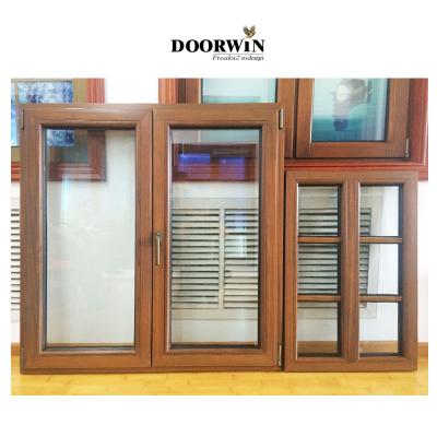 China American Magnetic Screen Doorwin Double Glazed Wholesale Price Custom Tilt And Rotate Aluminum Clad Wood Windows With NFRC Standard for sale