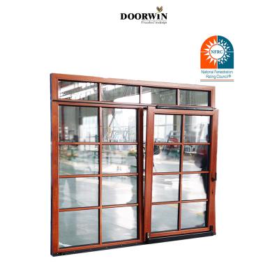 China Wholesale Price Lowes Tempered Glass Aluminum 3 Panel Clad Wooden Sliding Glass Door Thermal Insulation Patio Doors for sale