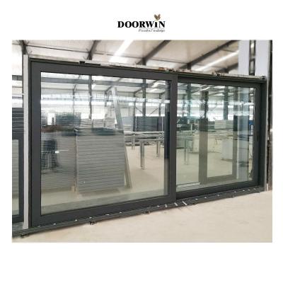 China Commercial Heat Insulation CE Certificate Customized House Sliding Door Double Tempered Glass Aluminum Interior Silent Sliding Door for sale