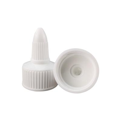 China Non Spill Wholesale Custom Plastic Glue Top Plastic Bottle Cap Screw Twist Pointed Mouth Cap for sale