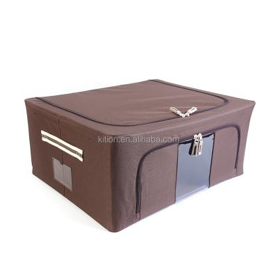 China Foldable Wholesale Folding Box Storage Boxes Frame Storage Box Cheap Place Economy Clothes Storage Box for sale