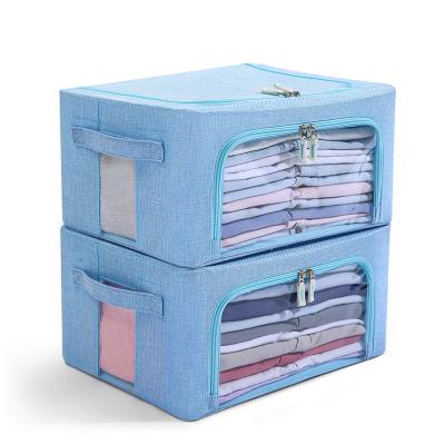 China Sustainable Large Box Tissue Folding Storage Box Home Living Waterproof Box For Kids for sale