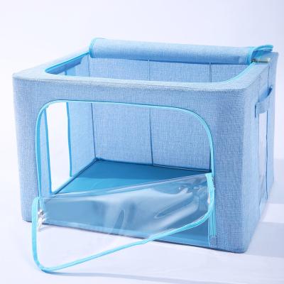 China 2021 New Arrival Sustainable Sofa Set Furniture Organizer Storage Box For Clothes Underbed Fabric Storage Box for sale