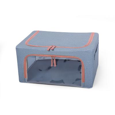 China Viable Storage Boxes Folding Organizer Toy Storage Box Clear Living Cosmetic Box for sale