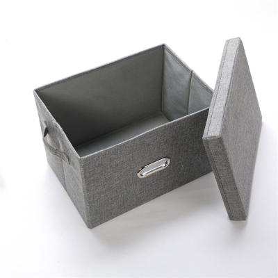 China Collapsible Folding Storage Box Office Supplies Storage Box For Household Clothing Storage Bin for sale