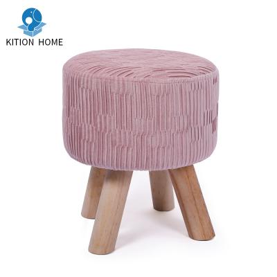 China 2020 New Arrival Crushed Velvet Stool Footstool Ottoman Ottoman Foldable for sale