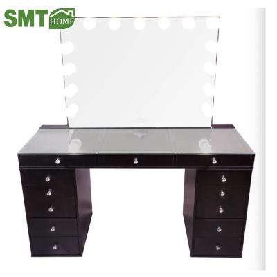 China (Other) modern hot sale adjustable makeup table dressing table with mirror and lights for sale