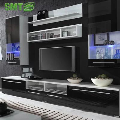 China (Size) 2022 Adjustable Luxury Wall Mounted Wooden 75 Inch TV Stand Modern Living Room Furniture for sale