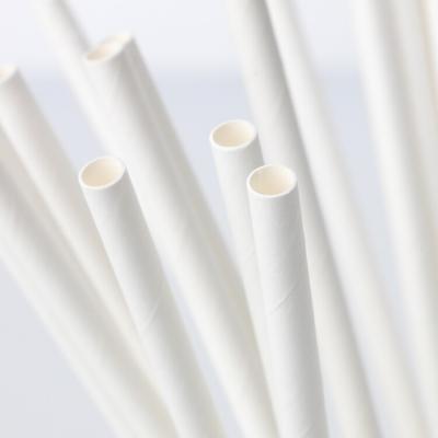 China Custom Made Biodegradable PLA Cornstarch Plastic Base Straws For Beverage for sale