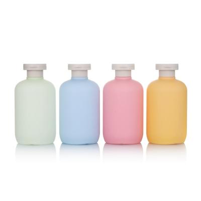 China Pink Cut Lotion Pump Bottle Shampoo Bottle Baby Shampoo Bottle for sale