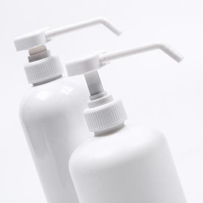 China Hot Selling Non Refillable Long Nozzle 32mm 28mm Long Spout Lotion Dispenser Plastic 38mm Pump for sale