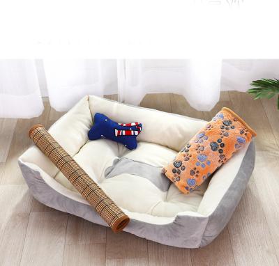 China Viable Bed Manufacturer Private Label Pet Memory Foam Mat Pet Cat Dog Bed House Waterproof for sale