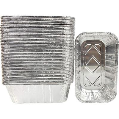 China 1lb Aluminum Foil Mini Loaf Pans With Lids Small Tin Foil Bread Pan zu verkaufen